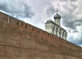 The belfry of St. Sophia Cathedral. Veliky Novgorod.